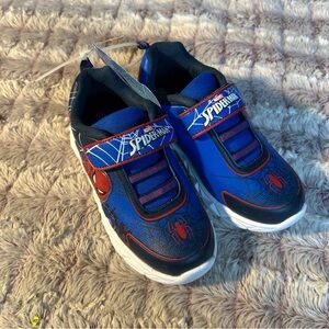 Spiderman Blue and Red Sneakers with Velcro Straps